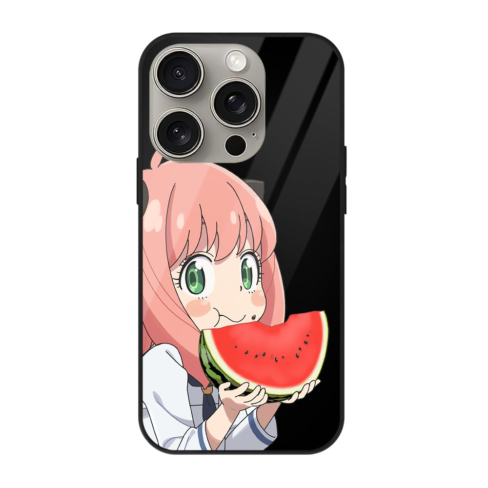 （画像用） SPY×FAMILY间谍家家酒 【iPhone15Pro対応】スマホケース 耐衝撃＆黄変防止 背面ガラス