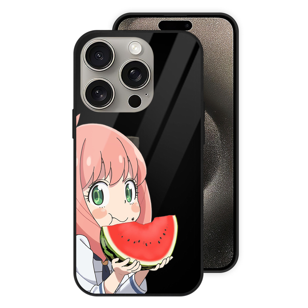 （画像用） SPY×FAMILY间谍家家酒 【iPhone15Pro対応】スマホケース 耐衝撃＆黄変防止 背面ガラス
