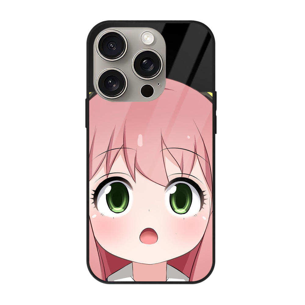 （画像用） SPY×FAMILY间谍家家酒 【iPhone15Pro対応】スマホケース 耐衝撃＆黄変防止 背面ガラス