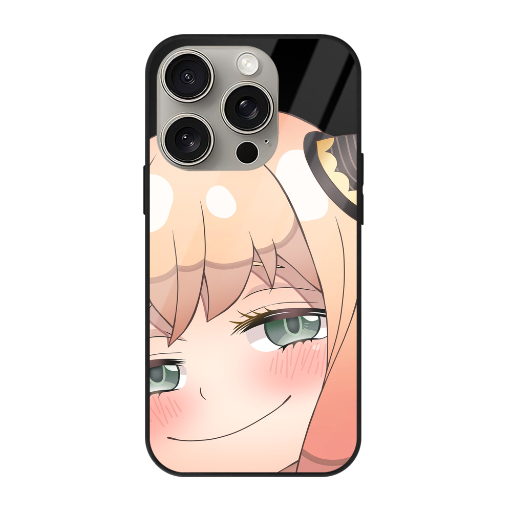（画像用） SPY×FAMILY间谍家家酒 【iPhone15Pro対応】スマホケース 耐衝撃＆黄変防止 背面ガラス