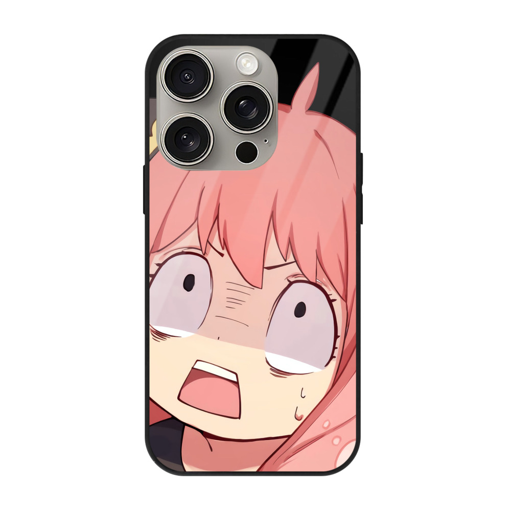 （画像用） SPY×FAMILY间谍家家酒 【iPhone15Pro対応】スマホケース 耐衝撃＆黄変防止 背面ガラス