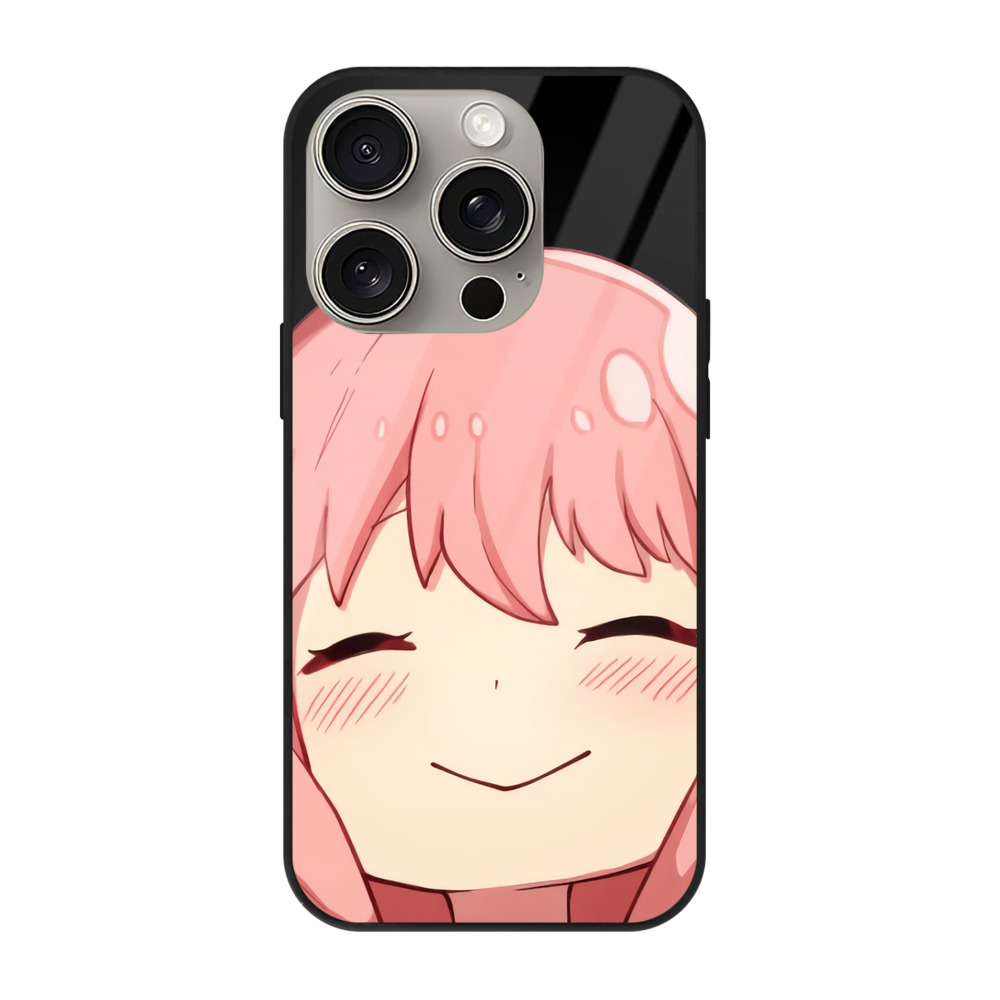 （画像用） SPY×FAMILY间谍家家酒 【iPhone15Pro対応】スマホケース 耐衝撃＆黄変防止 背面ガラス