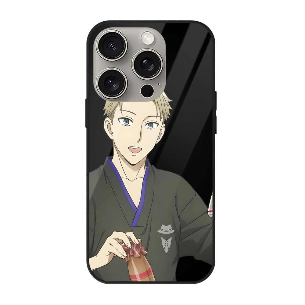 （画像用） SPY×FAMILY间谍家家酒 【iPhone15Pro対応】スマホケース 耐衝撃＆黄変防止 背面ガラス