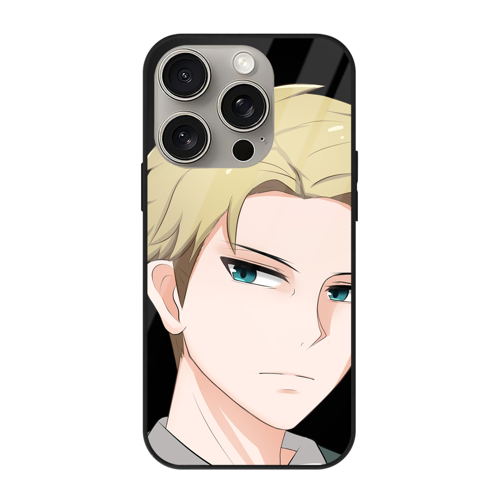 （画像用） SPY×FAMILY间谍家家酒 【iPhone15Pro対応】スマホケース 耐衝撃＆黄変防止 背面ガラス