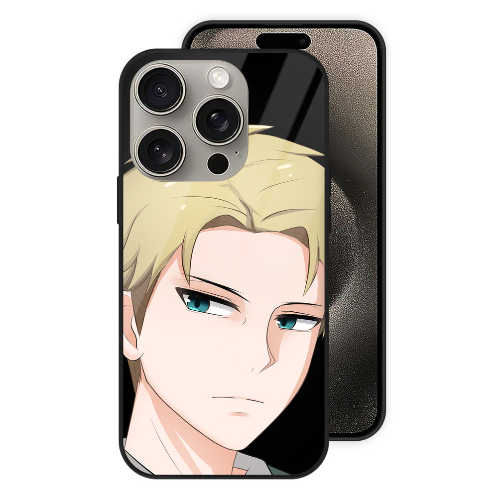（画像用） SPY×FAMILY间谍家家酒 【iPhone15Pro対応】スマホケース 耐衝撃＆黄変防止 背面ガラス