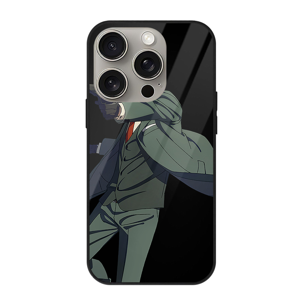 （画像用） SPY×FAMILY间谍家家酒 【iPhone15Pro対応】スマホケース 耐衝撃＆黄変防止 背面ガラス