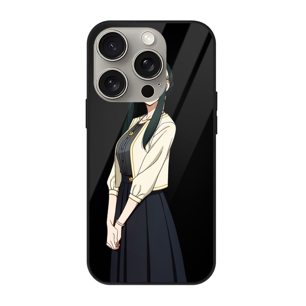 （画像用） SPY×FAMILY间谍家家酒 【iPhone15Pro対応】スマホケース 耐衝撃＆黄変防止 背面ガラス