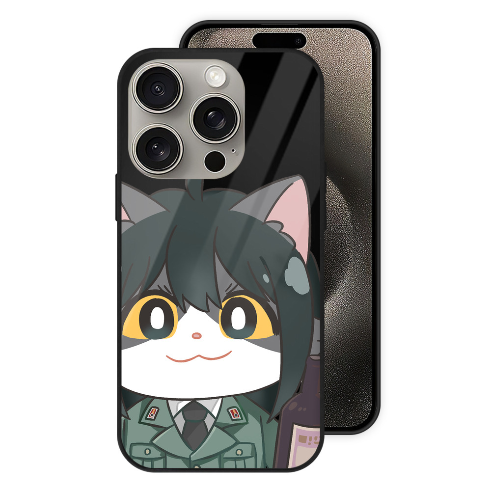 （画像用） SPY×FAMILY间谍家家酒 【iPhone15Pro対応】スマホケース 耐衝撃＆黄変防止 背面ガラス