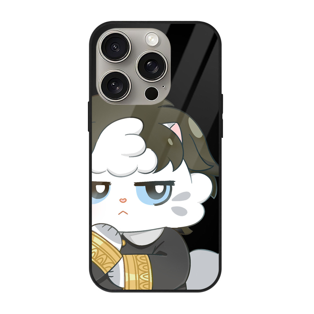 （画像用） SPY×FAMILY间谍家家酒 【iPhone15Pro対応】スマホケース 耐衝撃＆黄変防止 背面ガラス