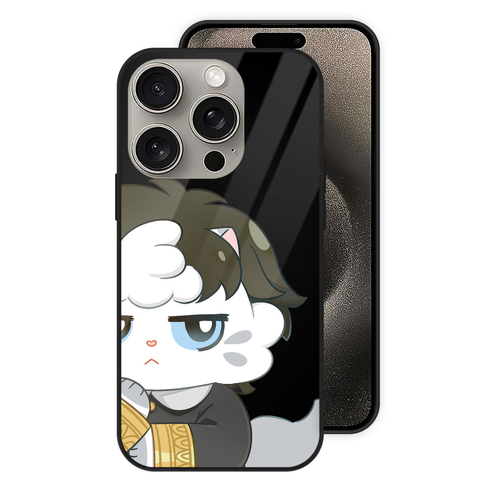 （画像用） SPY×FAMILY间谍家家酒 【iPhone15Pro対応】スマホケース 耐衝撃＆黄変防止 背面ガラス