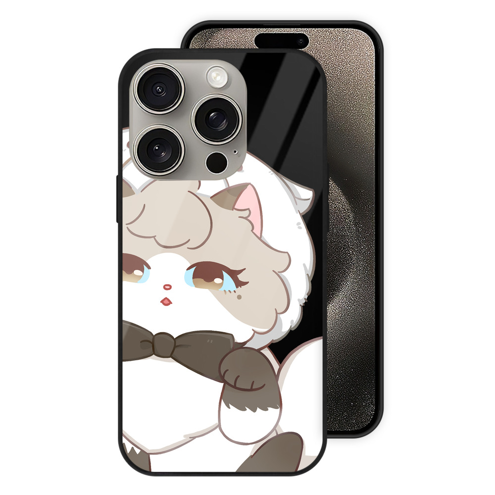 （画像用） SPY×FAMILY间谍家家酒 【iPhone15Pro対応】スマホケース 耐衝撃＆黄変防止 背面ガラス