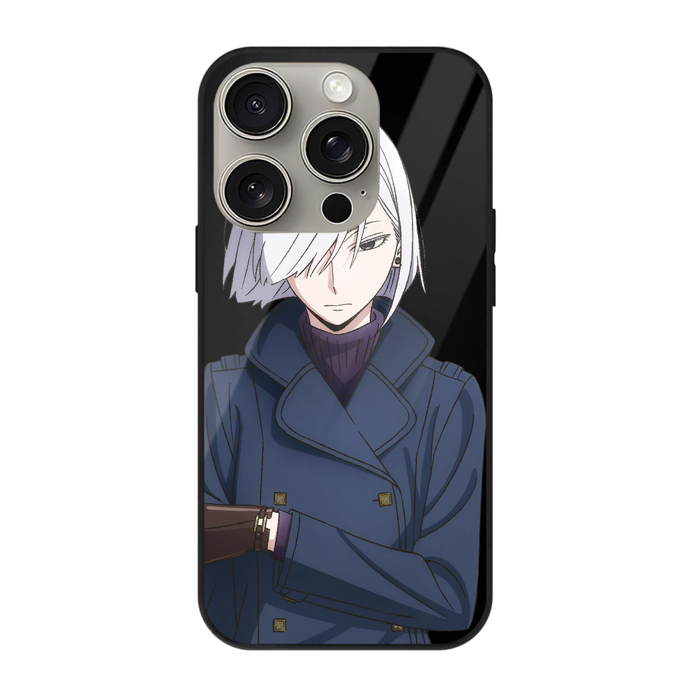 （画像用） SPY×FAMILY间谍家家酒 【iPhone15Pro対応】スマホケース 耐衝撃＆黄変防止 背面ガラス
