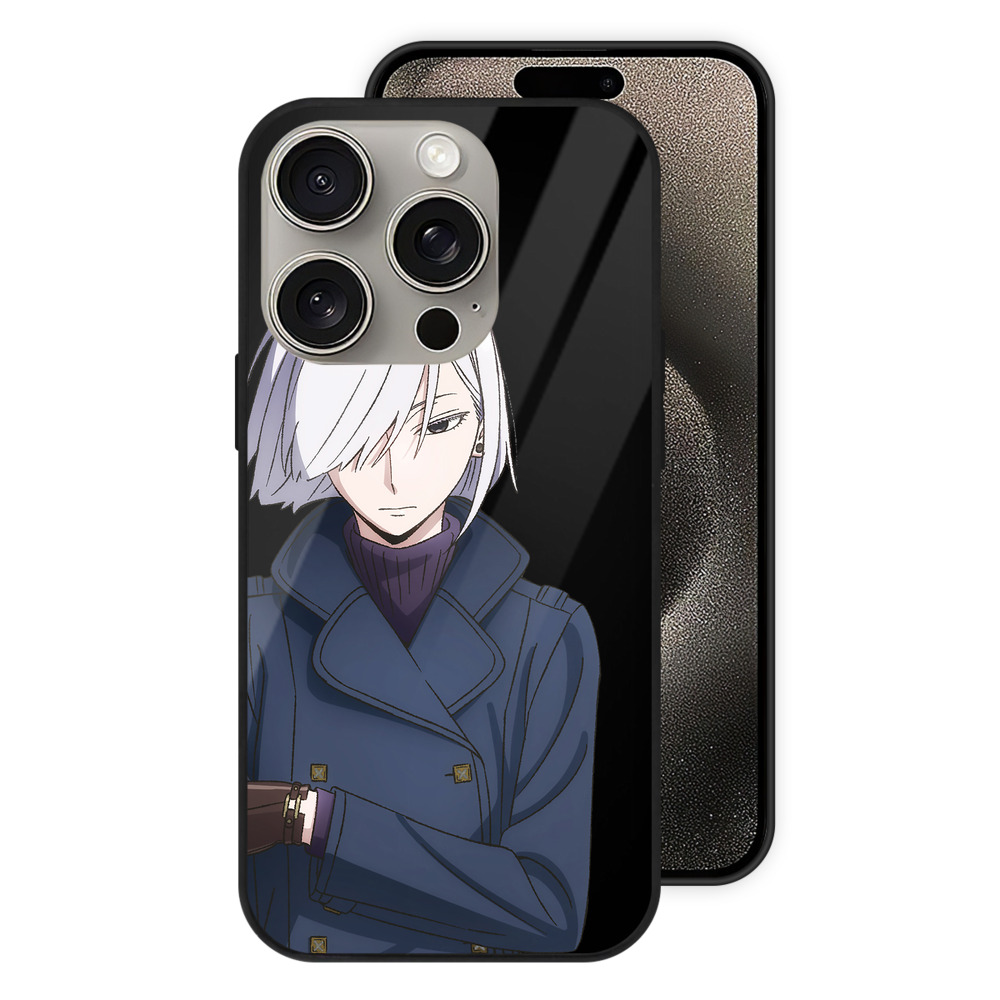 （画像用） SPY×FAMILY间谍家家酒 【iPhone15Pro対応】スマホケース 耐衝撃＆黄変防止 背面ガラス