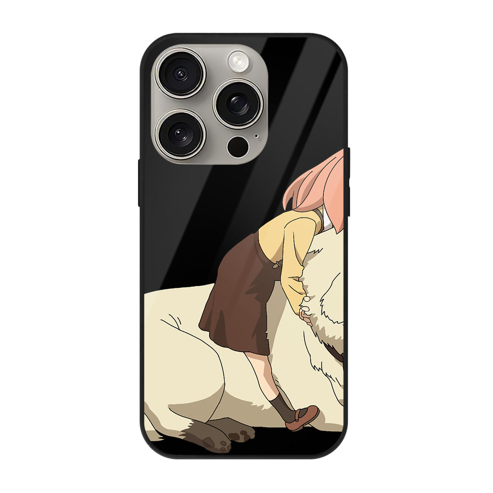 （画像用） SPY×FAMILY间谍家家酒 【iPhone15Pro対応】スマホケース 耐衝撃＆黄変防止 背面ガラス