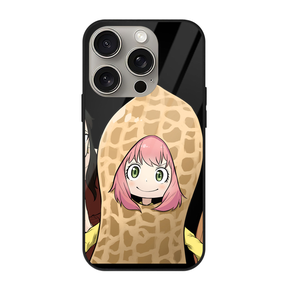 （画像用） SPY×FAMILY间谍家家酒 【iPhone15Pro対応】スマホケース 耐衝撃＆黄変防止 背面ガラス