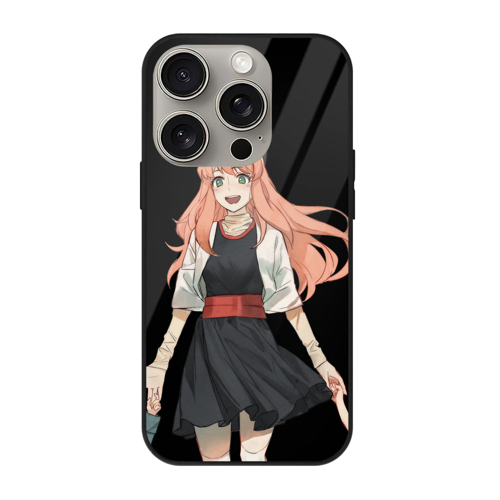 （画像用） SPY×FAMILY间谍家家酒 【iPhone15Pro対応】スマホケース 耐衝撃＆黄変防止 背面ガラス
