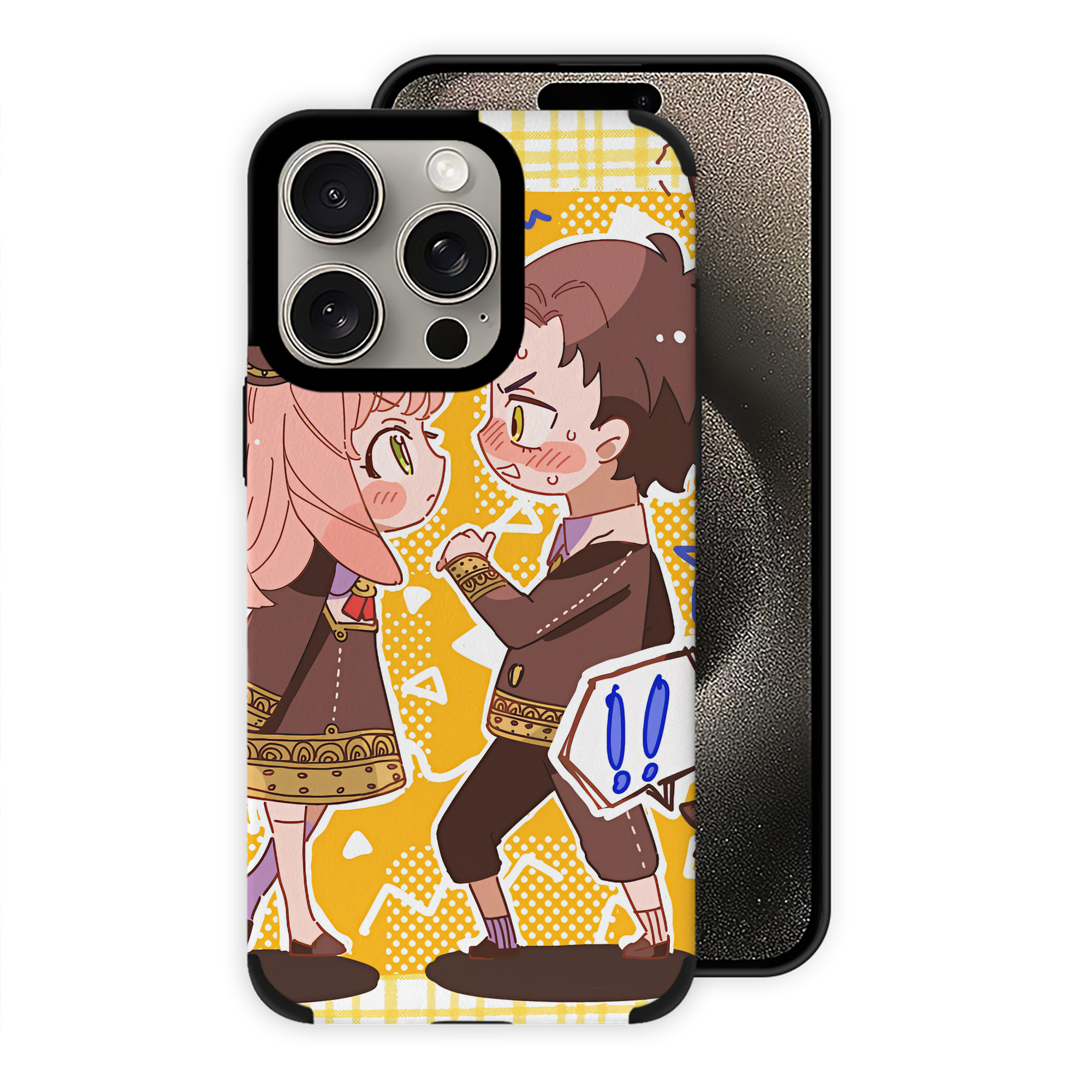 （画像用） SPY×FAMILY间谍家家酒 【iPhone15ProMax対応】 PUレザー スマホケース 耐衝撃＆黄変防止