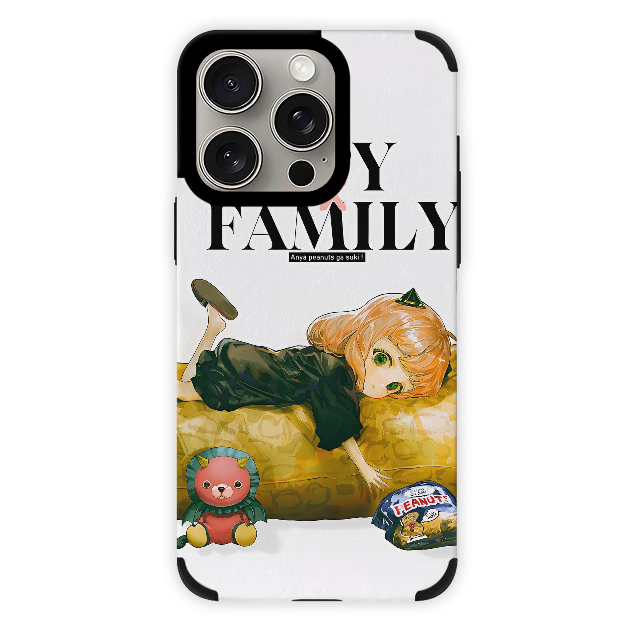（画像用） SPY×FAMILY间谍家家酒 【iPhone15ProMax対応】 PUレザー スマホケース 耐衝撃＆黄変防止