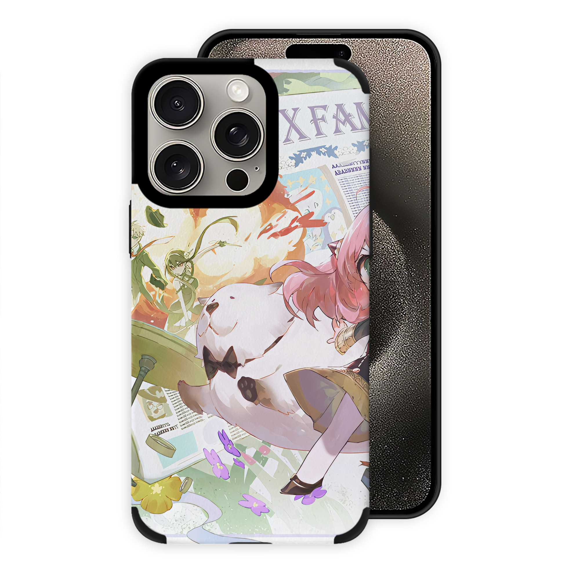 （画像用） SPY×FAMILY间谍家家酒 【iPhone15ProMax対応】 PUレザー スマホケース 耐衝撃＆黄変防止