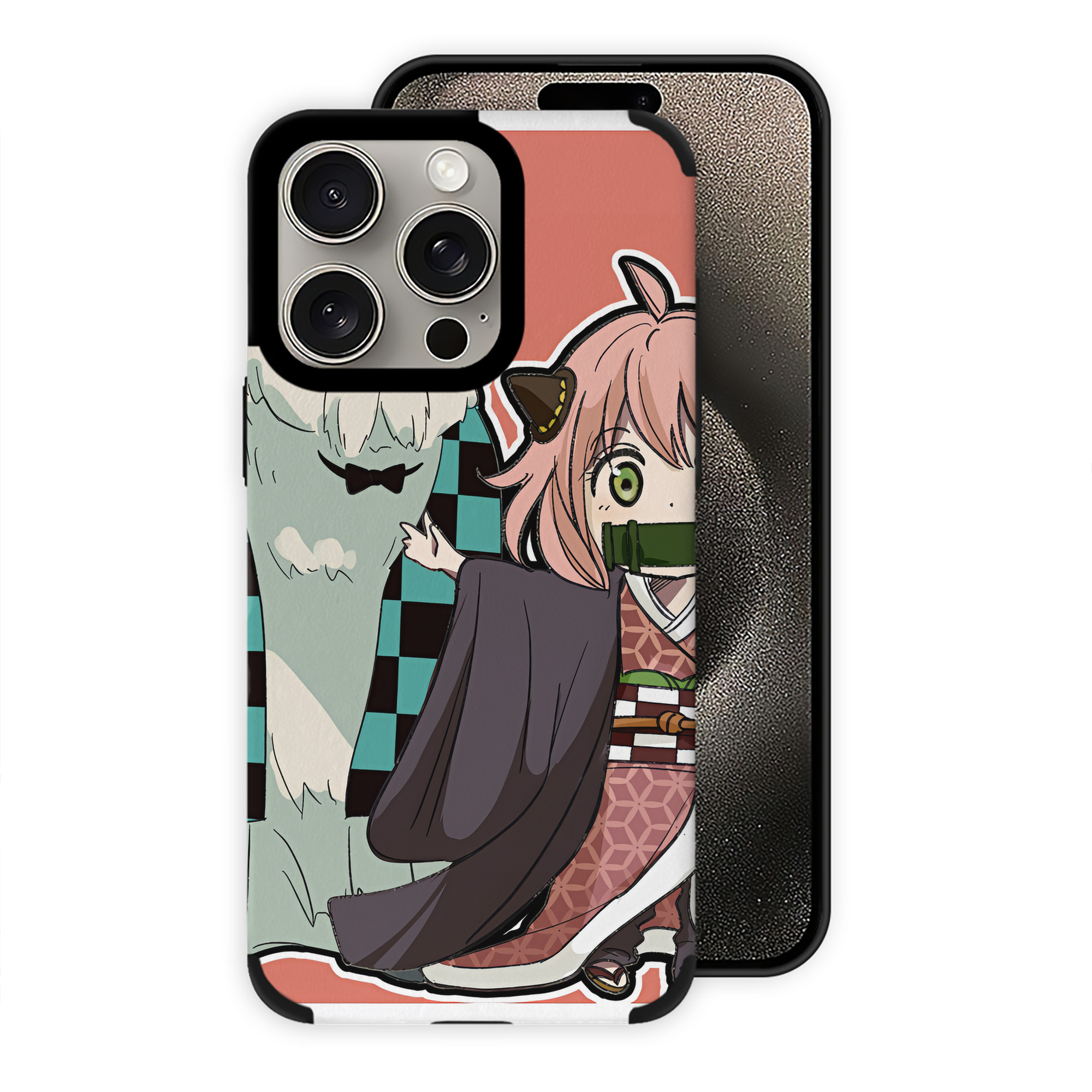 （画像用） SPY×FAMILY间谍家家酒 【iPhone15ProMax対応】 PUレザー スマホケース 耐衝撃＆黄変防止