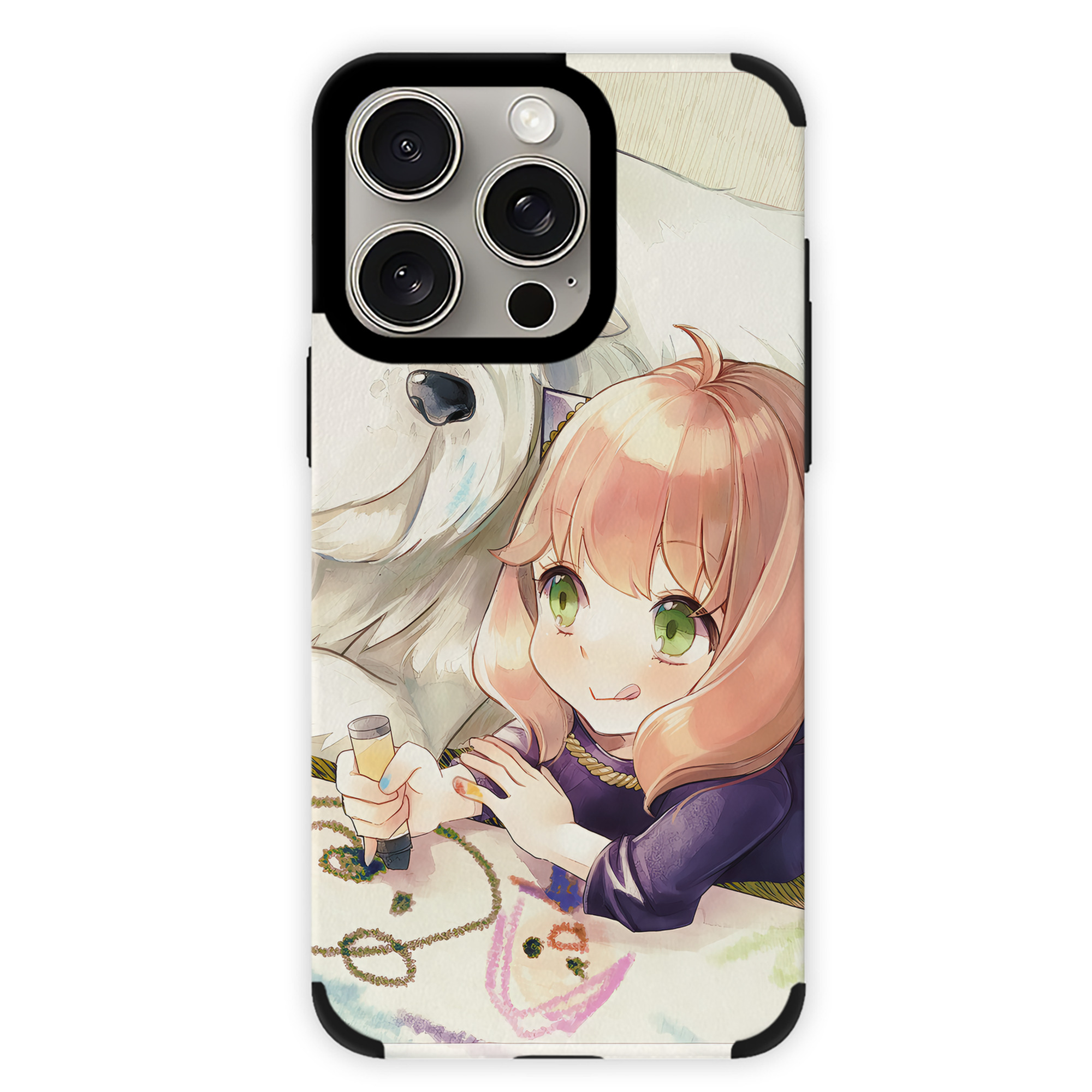（画像用） SPY×FAMILY间谍家家酒 【iPhone15ProMax対応】 PUレザー スマホケース 耐衝撃＆黄変防止
