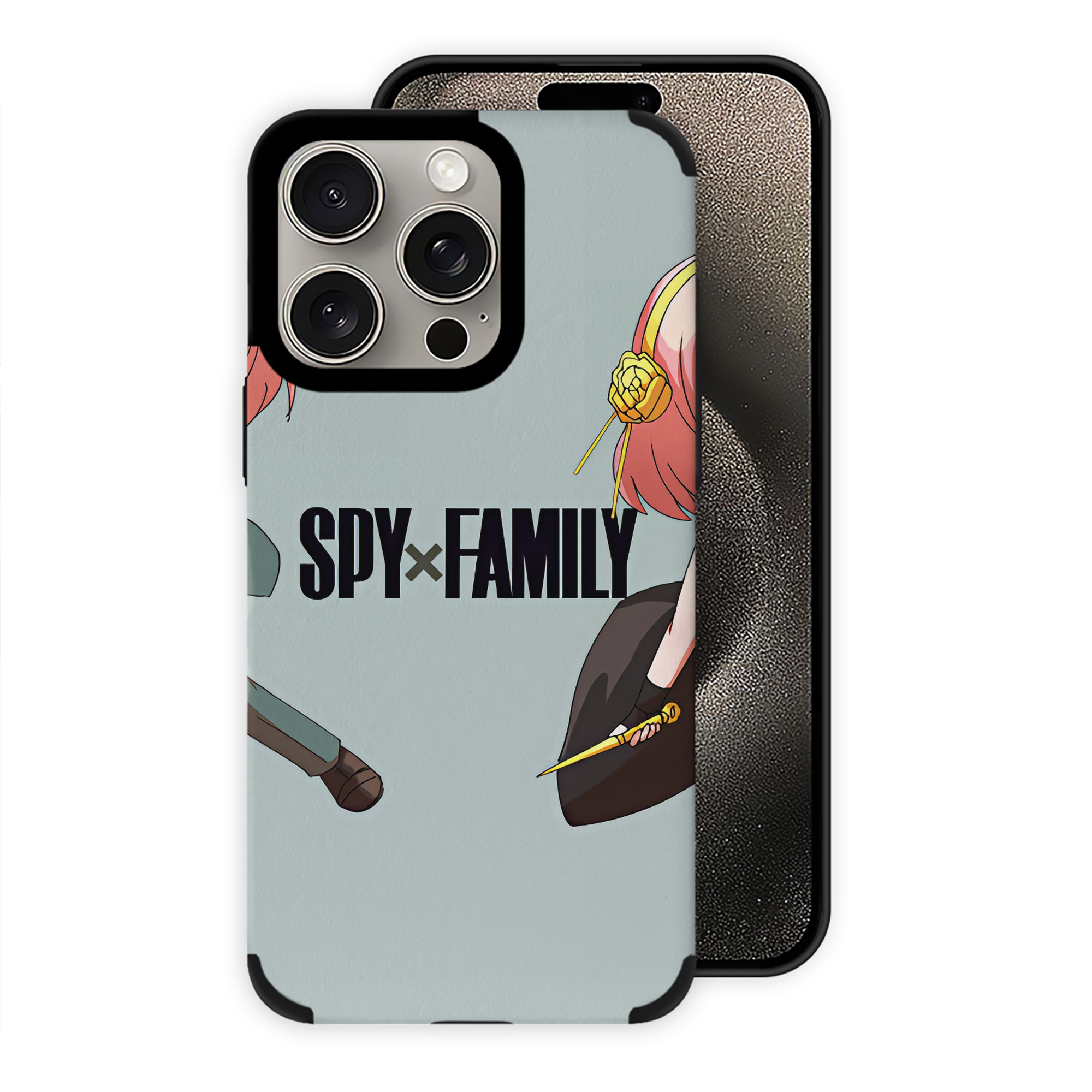 （画像用） SPY×FAMILY间谍家家酒 【iPhone15ProMax対応】 PUレザー スマホケース 耐衝撃＆黄変防止
