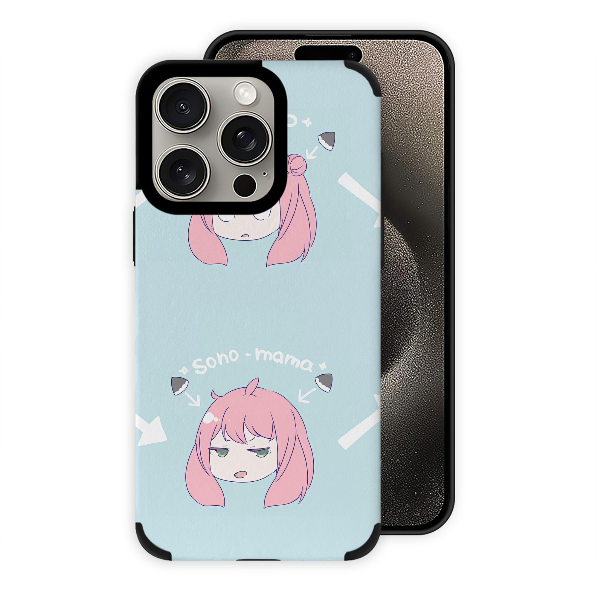 （画像用） SPY×FAMILY间谍家家酒 【iPhone15ProMax対応】 PUレザー スマホケース 耐衝撃＆黄変防止