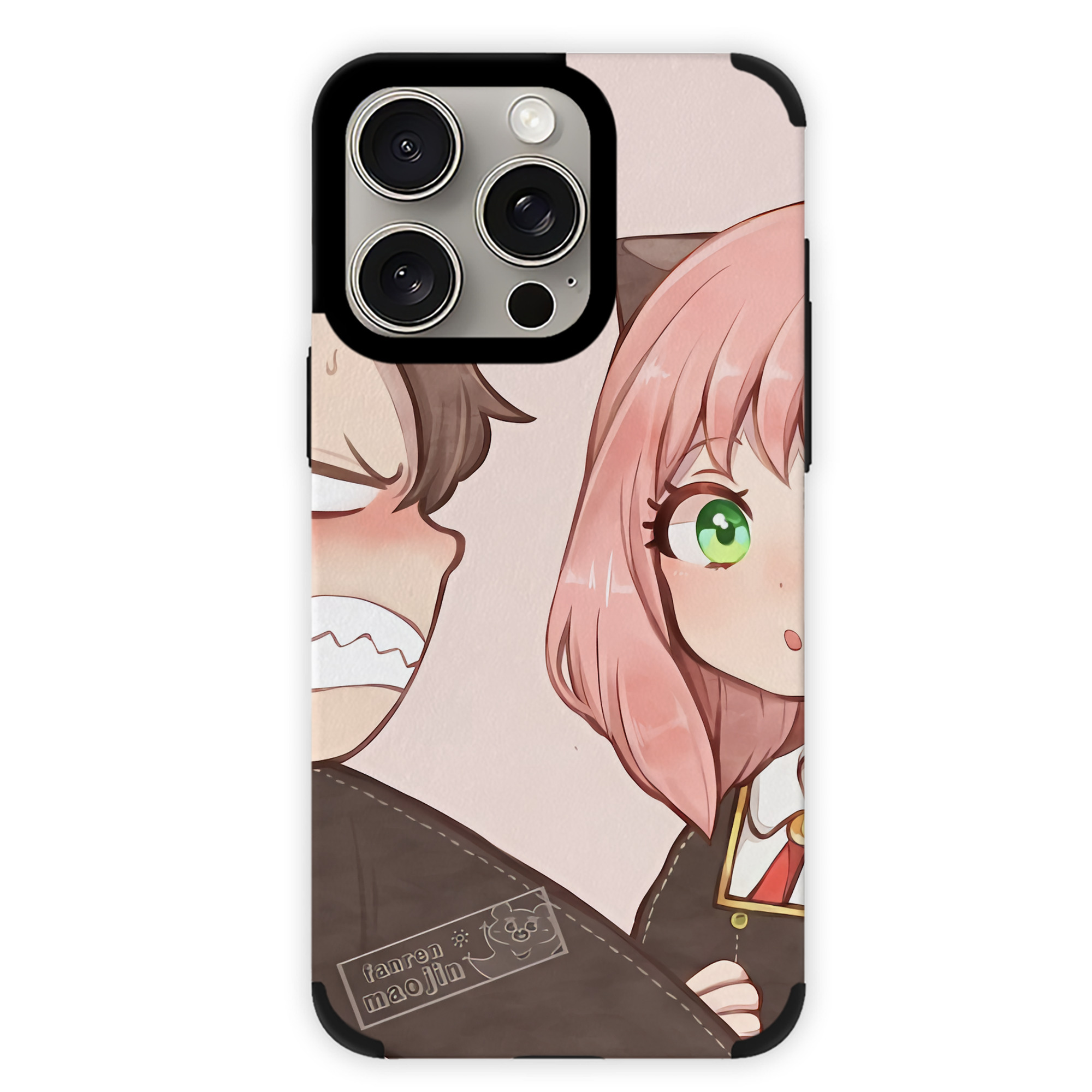 （画像用） SPY×FAMILY间谍家家酒 【iPhone15ProMax対応】 PUレザー スマホケース 耐衝撃＆黄変防止
