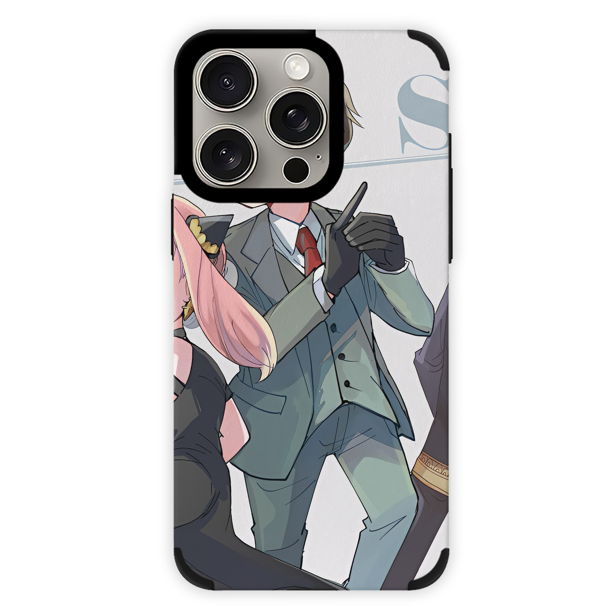 （画像用） SPY×FAMILY间谍家家酒 【iPhone15ProMax対応】 PUレザー スマホケース 耐衝撃＆黄変防止