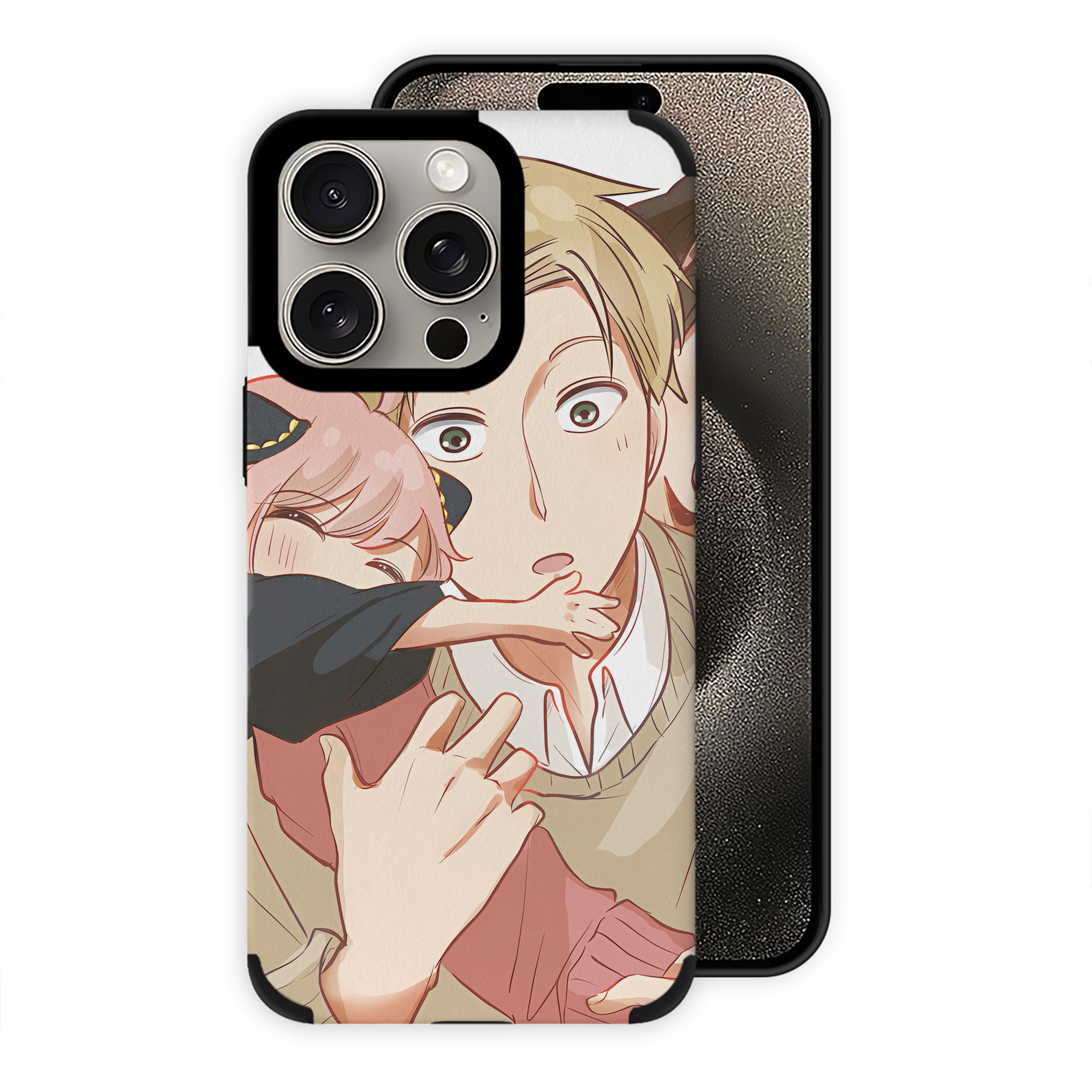 （画像用） SPY×FAMILY间谍家家酒 【iPhone15ProMax対応】 PUレザー スマホケース 耐衝撃＆黄変防止