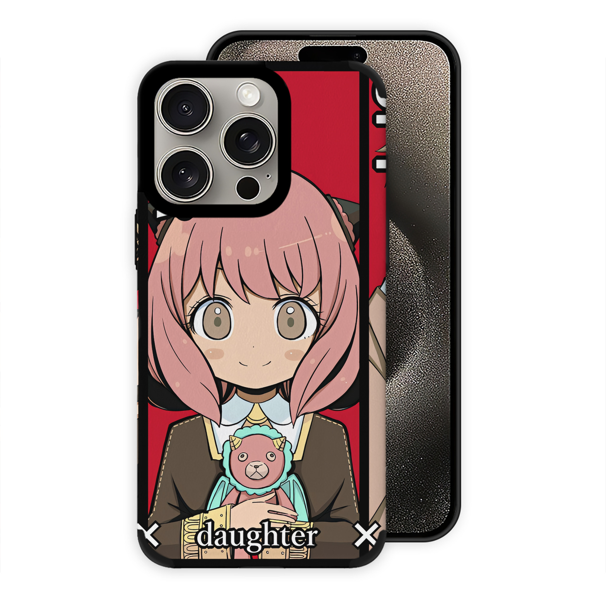 （画像用） SPY×FAMILY间谍家家酒 【iPhone15ProMax対応】 PUレザー スマホケース 耐衝撃＆黄変防止