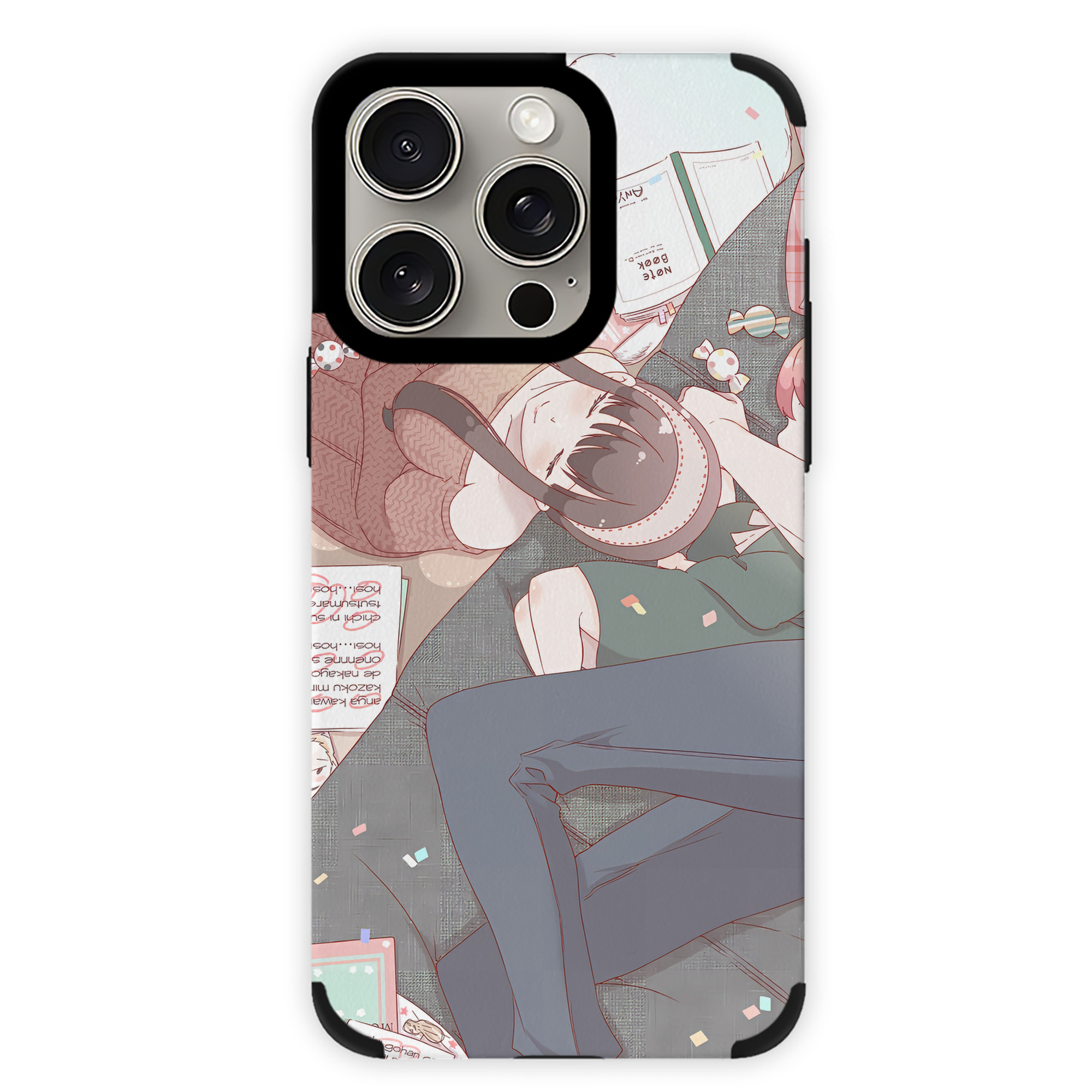 （画像用） SPY×FAMILY间谍家家酒 【iPhone15ProMax対応】 PUレザー スマホケース 耐衝撃＆黄変防止