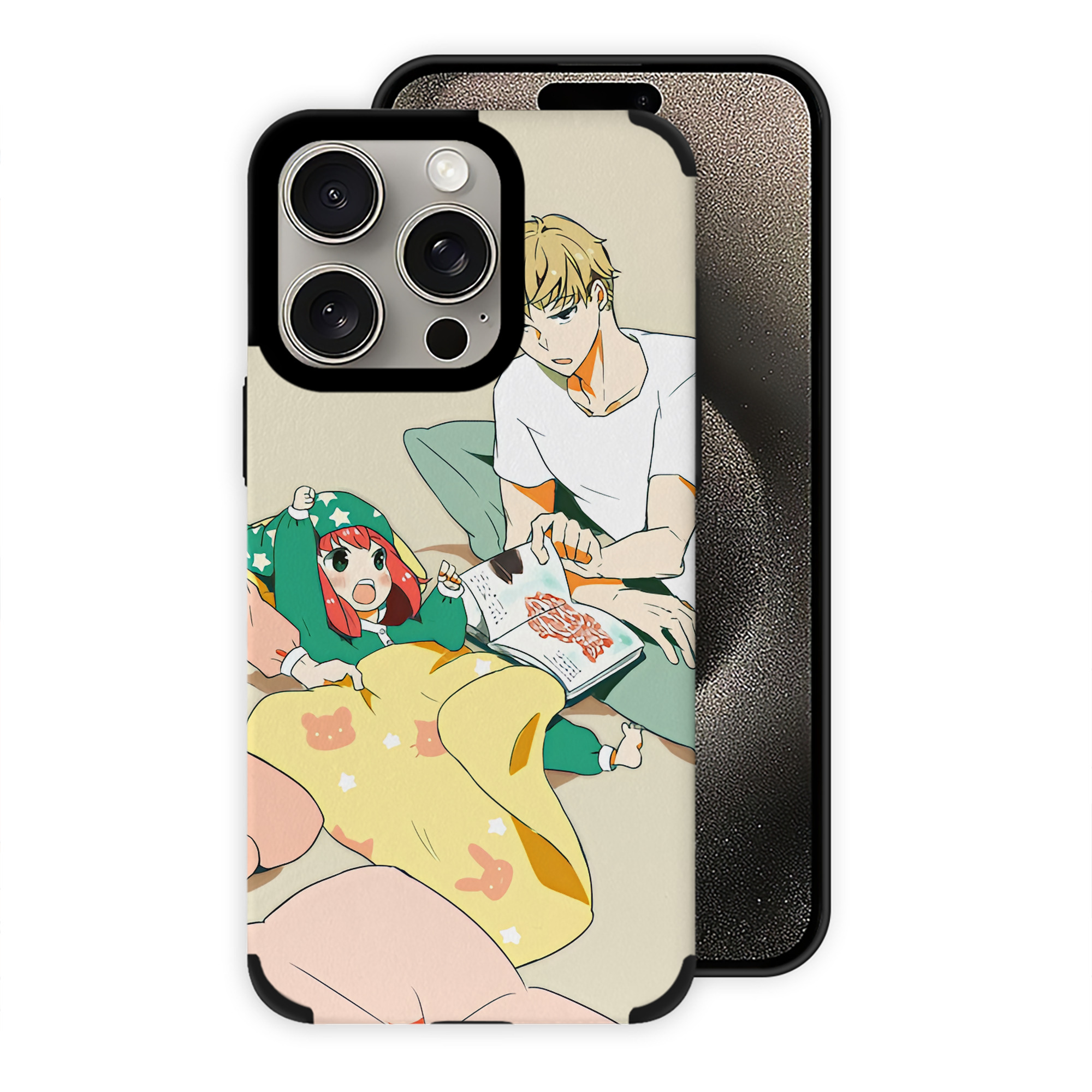 （画像用） SPY×FAMILY间谍家家酒 【iPhone15ProMax対応】 PUレザー スマホケース 耐衝撃＆黄変防止
