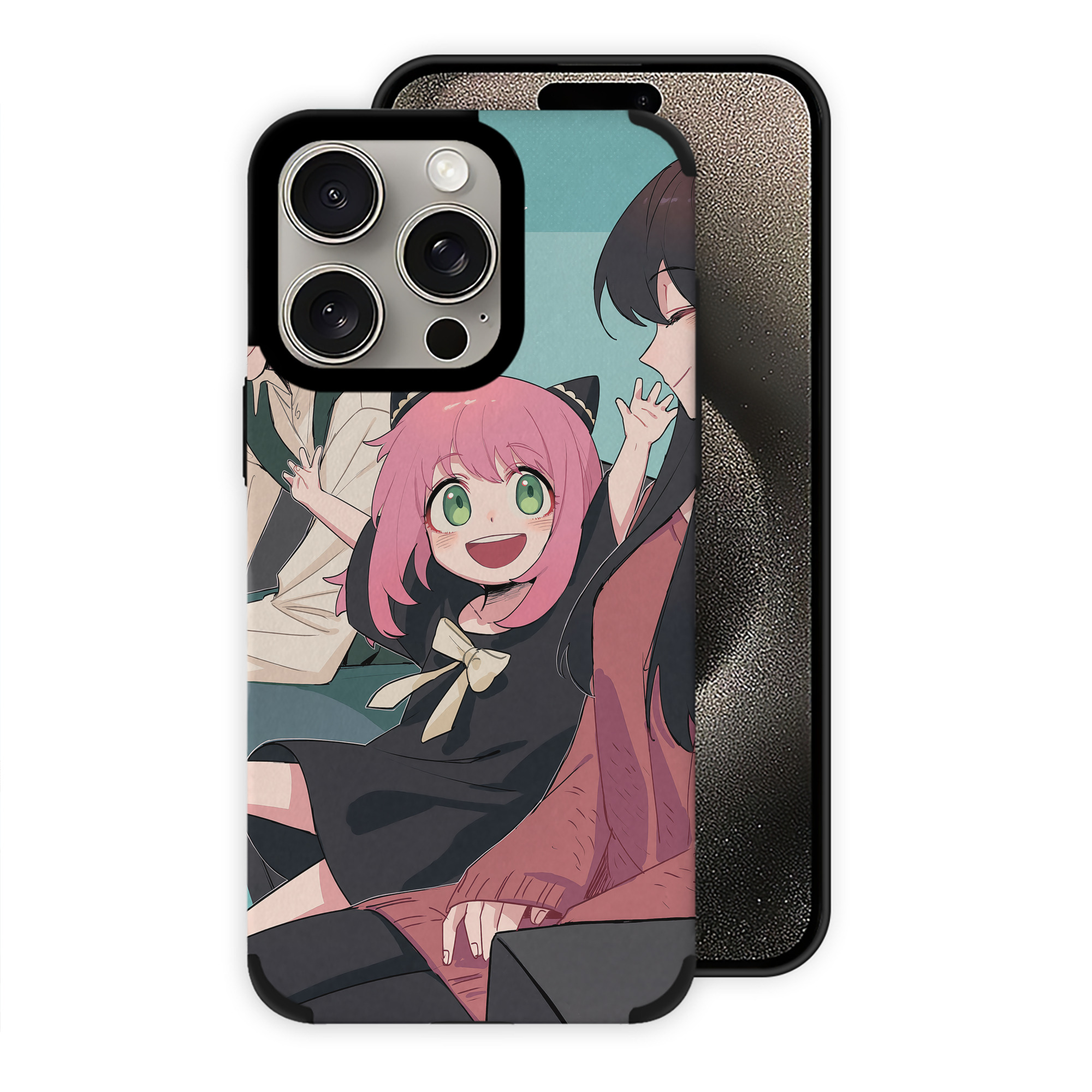 （画像用） SPY×FAMILY间谍家家酒 【iPhone15ProMax対応】 PUレザー スマホケース 耐衝撃＆黄変防止
