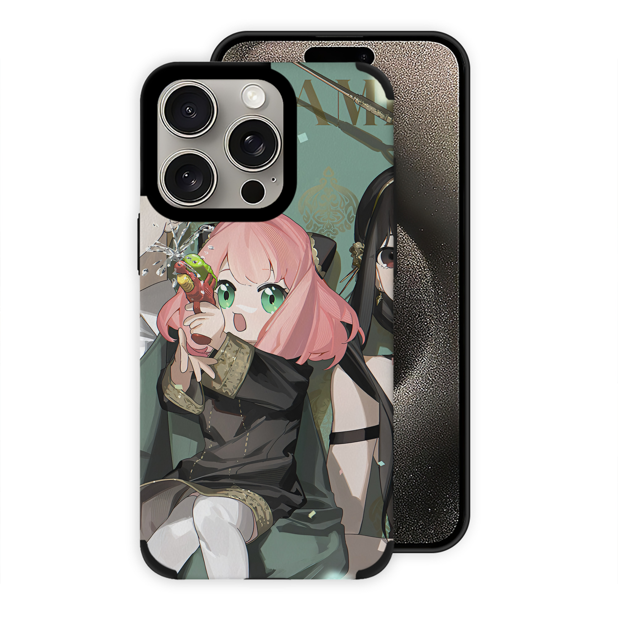 （画像用） SPY×FAMILY间谍家家酒 【iPhone15ProMax対応】 PUレザー スマホケース 耐衝撃＆黄変防止