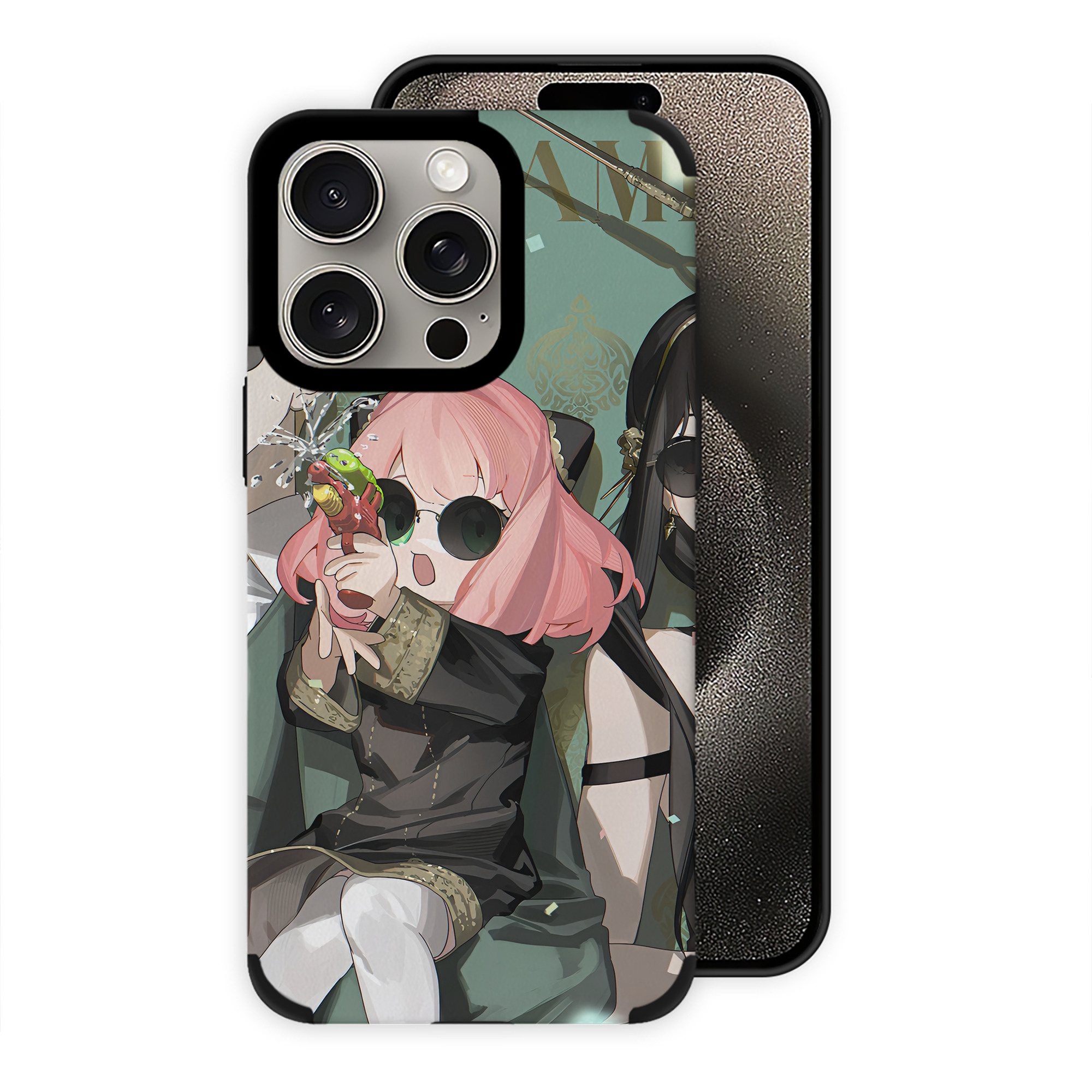 （画像用） SPY×FAMILY间谍家家酒 【iPhone15ProMax対応】 PUレザー スマホケース 耐衝撃＆黄変防止
