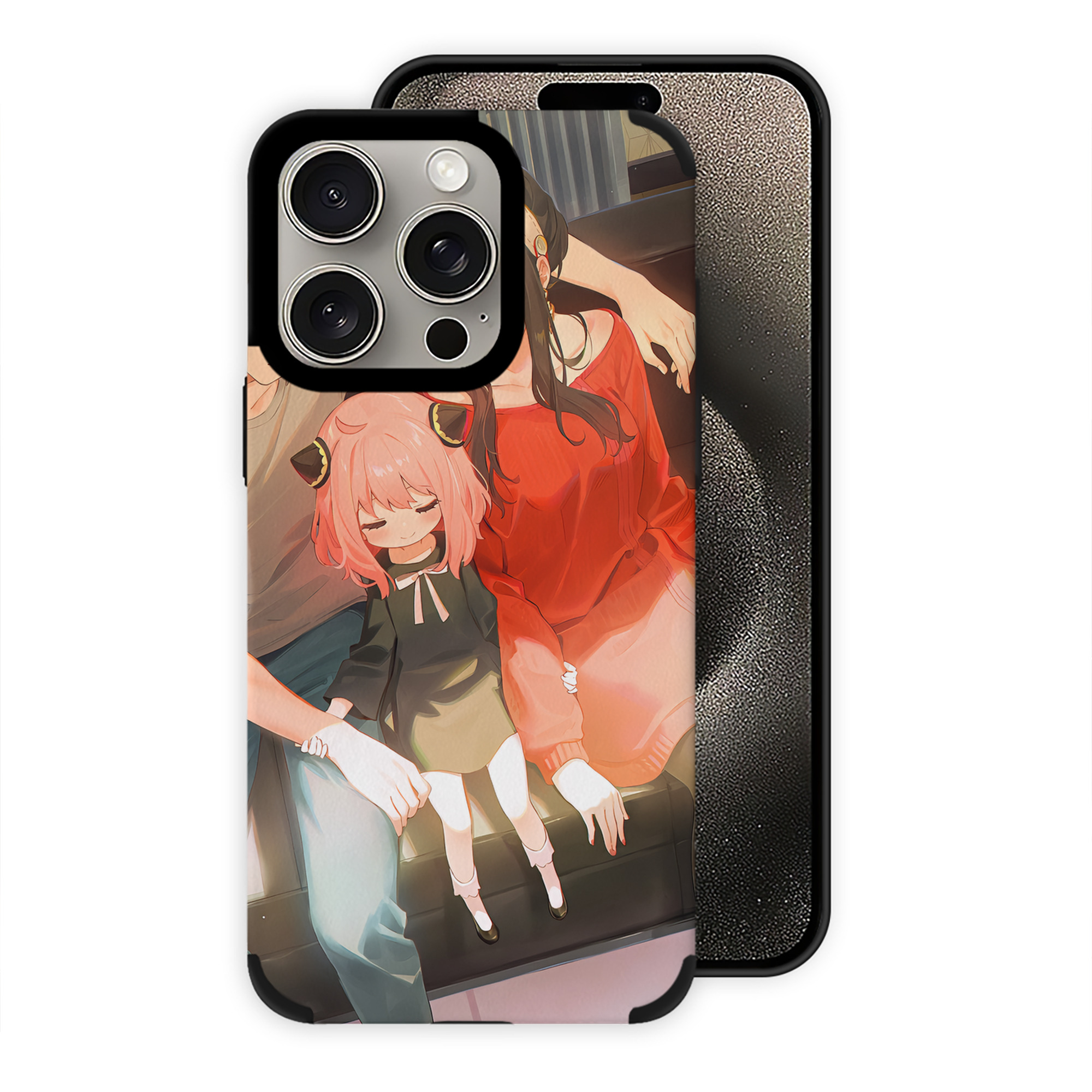 （画像用） SPY×FAMILY间谍家家酒 【iPhone15ProMax対応】 PUレザー スマホケース 耐衝撃＆黄変防止