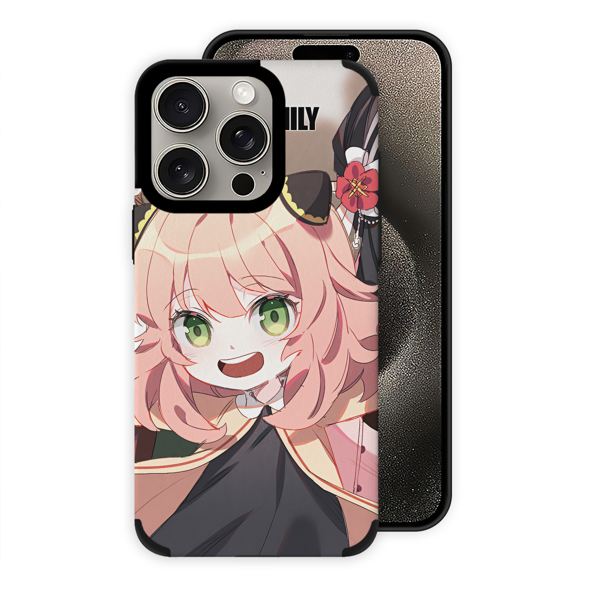 （画像用） SPY×FAMILY间谍家家酒 【iPhone15ProMax対応】 PUレザー スマホケース 耐衝撃＆黄変防止