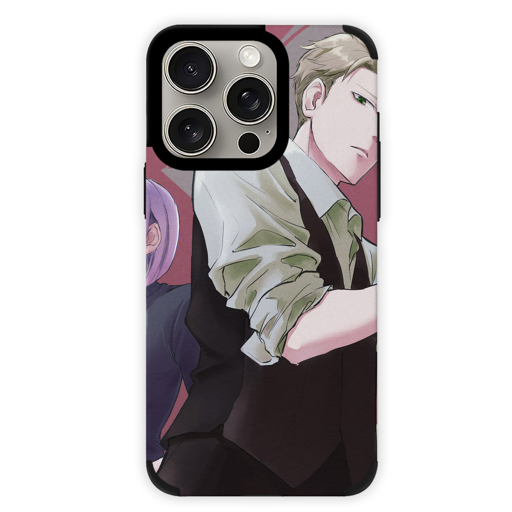 （画像用） SPY×FAMILY间谍家家酒 【iPhone15ProMax対応】 PUレザー スマホケース 耐衝撃＆黄変防止