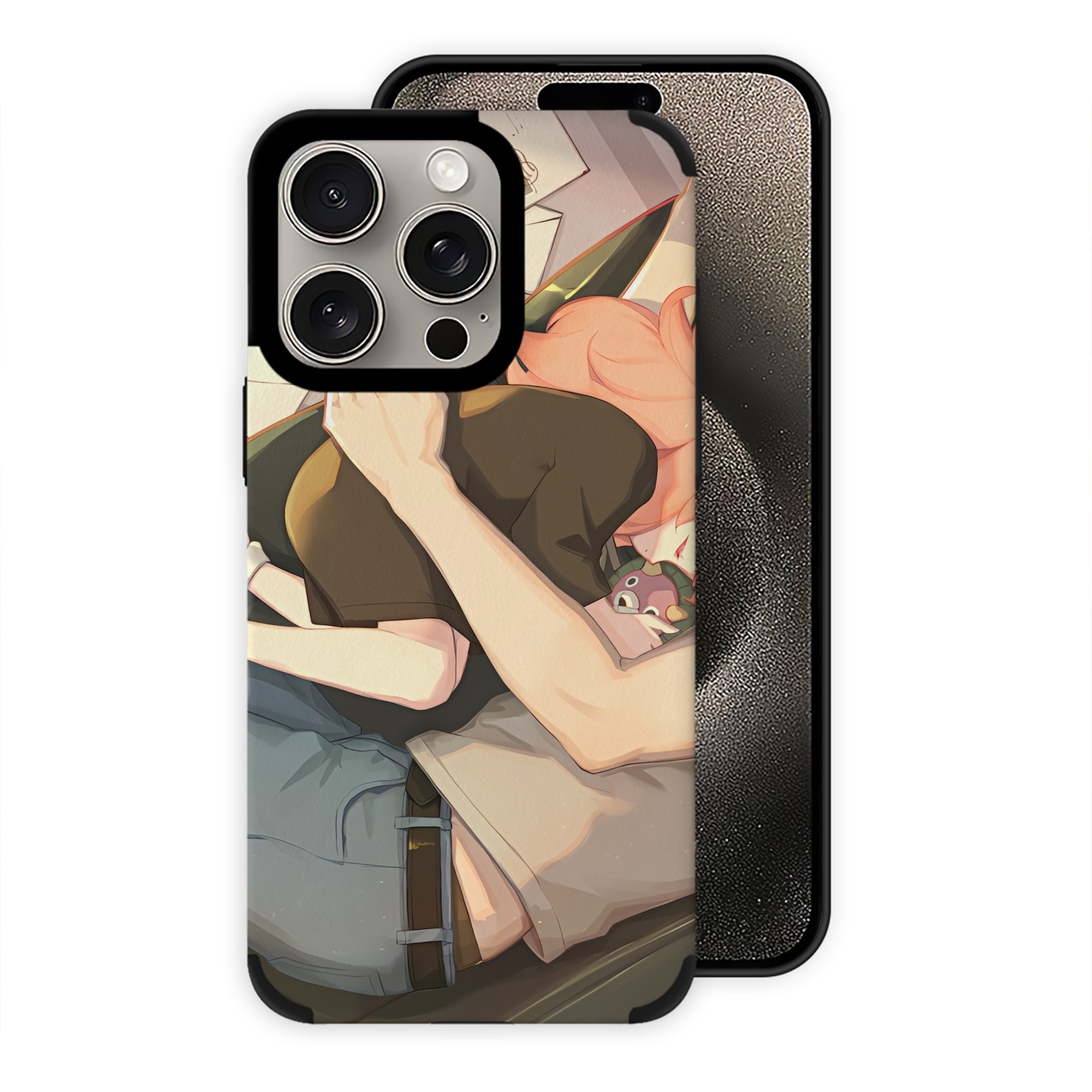 （画像用） SPY×FAMILY间谍家家酒 【iPhone15ProMax対応】 PUレザー スマホケース 耐衝撃＆黄変防止