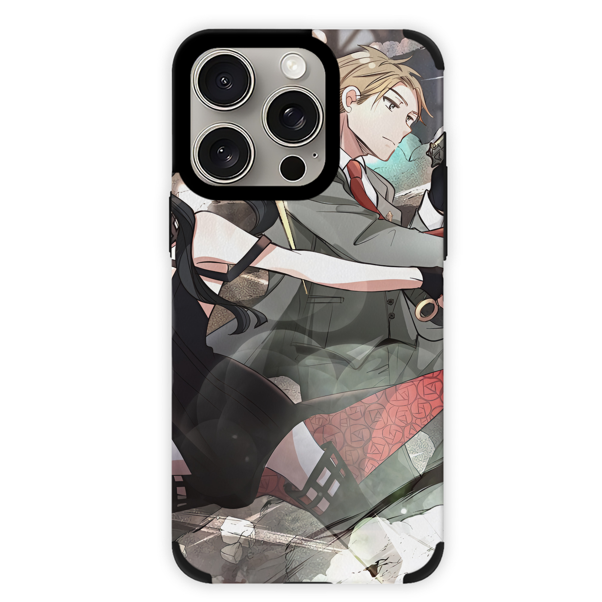 （画像用） SPY×FAMILY间谍家家酒 【iPhone15ProMax対応】 PUレザー スマホケース 耐衝撃＆黄変防止