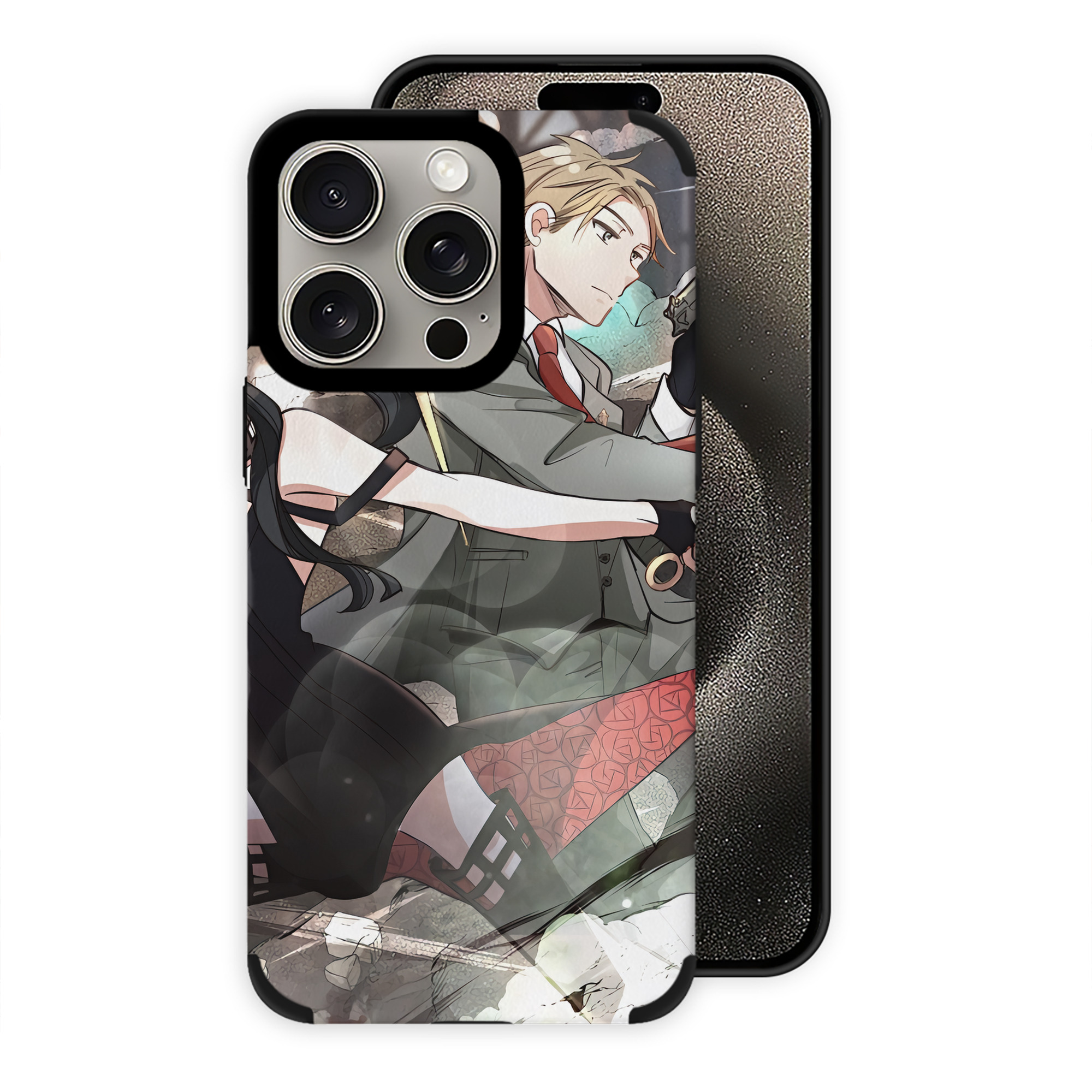（画像用） SPY×FAMILY间谍家家酒 【iPhone15ProMax対応】 PUレザー スマホケース 耐衝撃＆黄変防止
