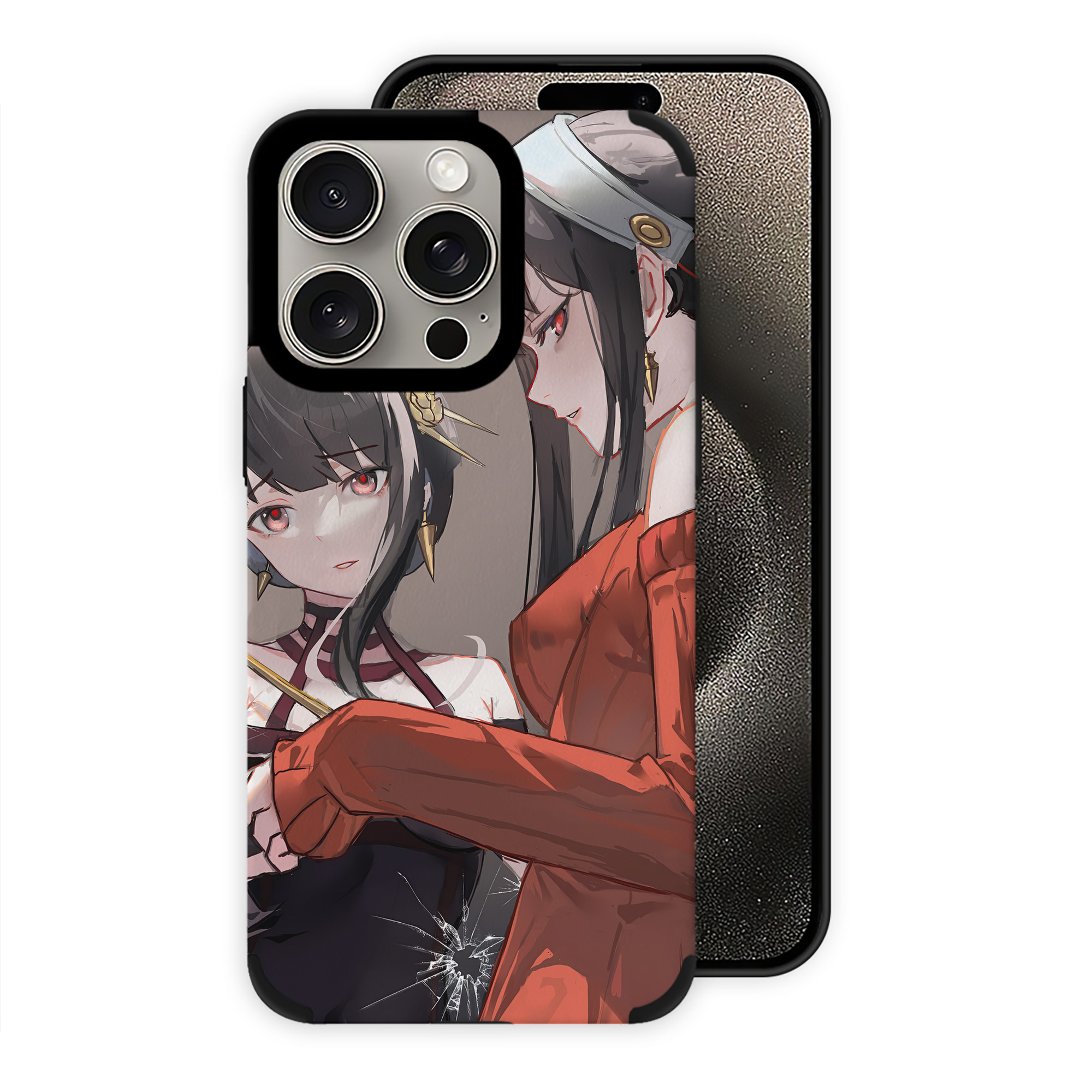 （画像用） SPY×FAMILY间谍家家酒 【iPhone15ProMax対応】 PUレザー スマホケース 耐衝撃＆黄変防止