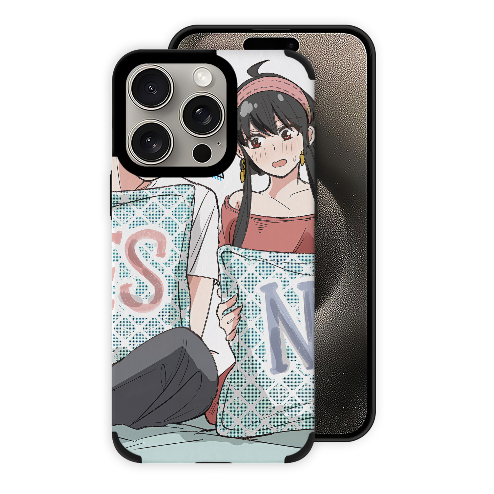 （画像用） SPY×FAMILY间谍家家酒 【iPhone15ProMax対応】 PUレザー スマホケース 耐衝撃＆黄変防止