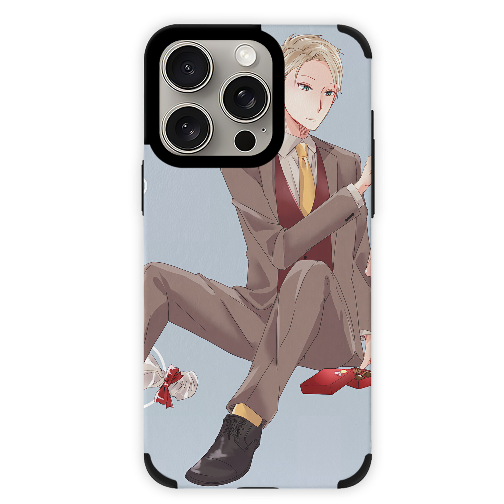 （画像用） SPY×FAMILY间谍家家酒 【iPhone15ProMax対応】 PUレザー スマホケース 耐衝撃＆黄変防止