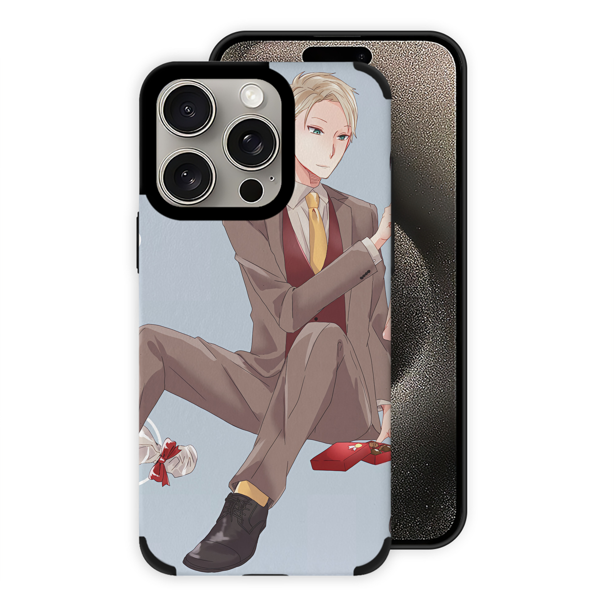 （画像用） SPY×FAMILY间谍家家酒 【iPhone15ProMax対応】 PUレザー スマホケース 耐衝撃＆黄変防止