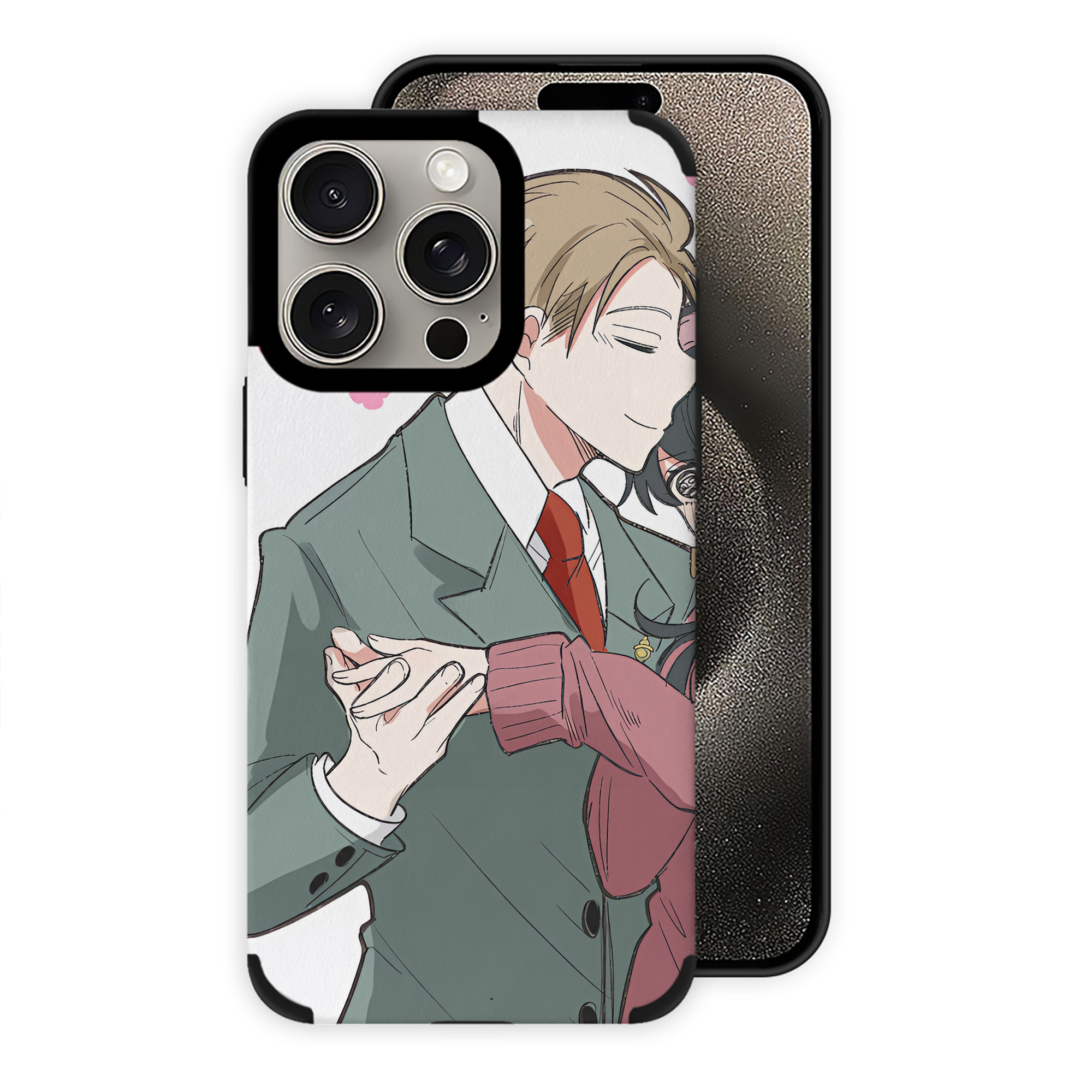 （画像用） SPY×FAMILY间谍家家酒 【iPhone15ProMax対応】 PUレザー スマホケース 耐衝撃＆黄変防止