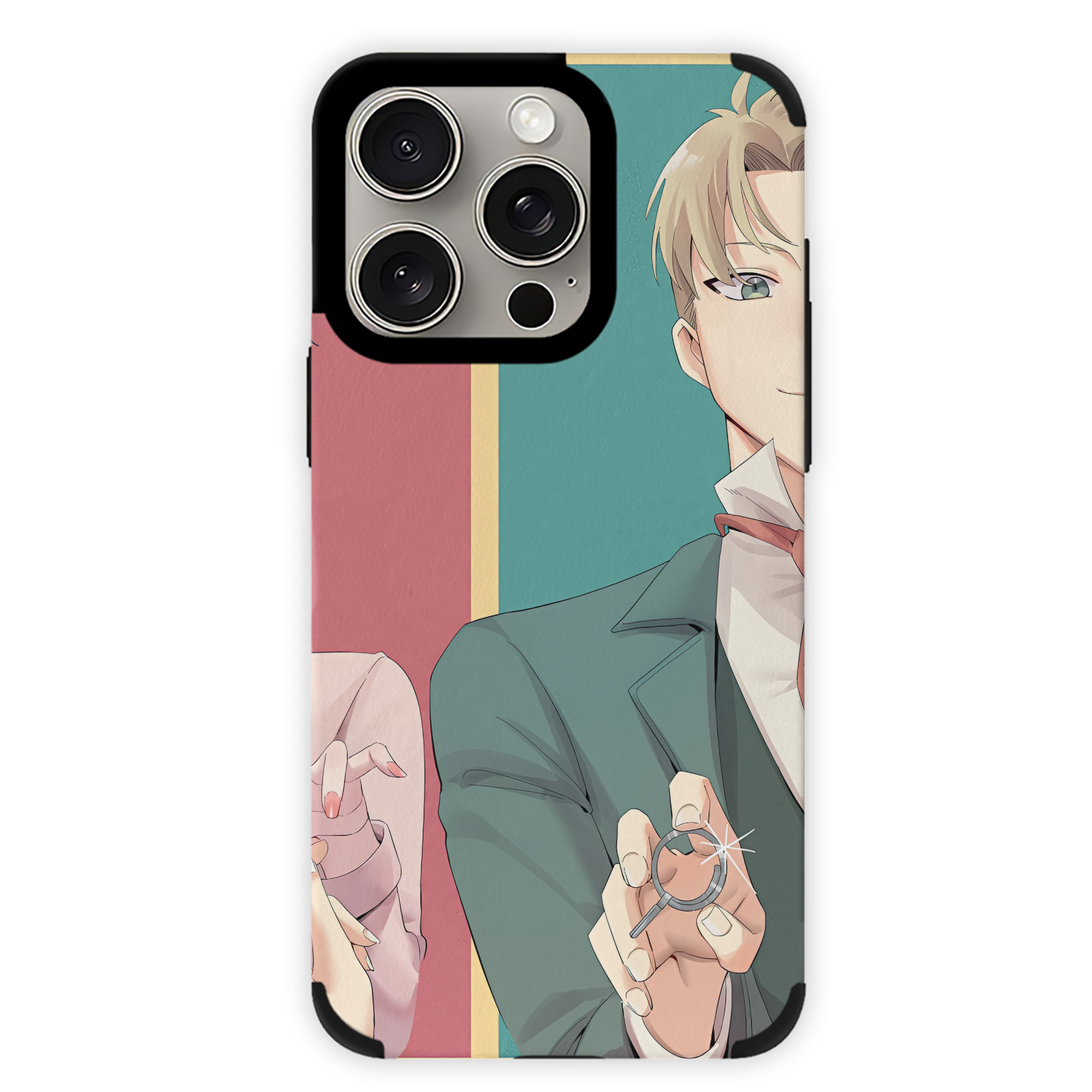 （画像用） SPY×FAMILY间谍家家酒 【iPhone15ProMax対応】 PUレザー スマホケース 耐衝撃＆黄変防止