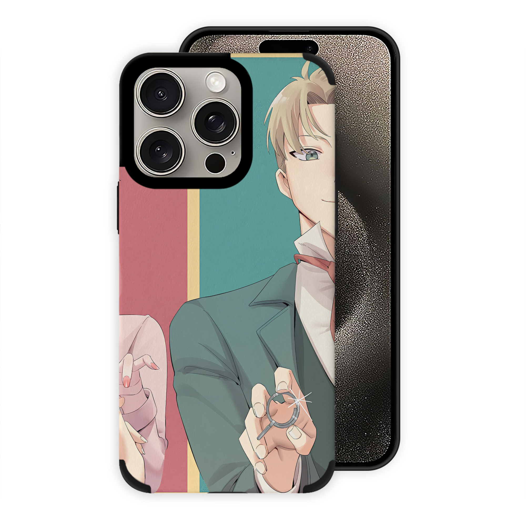 （画像用） SPY×FAMILY间谍家家酒 【iPhone15ProMax対応】 PUレザー スマホケース 耐衝撃＆黄変防止