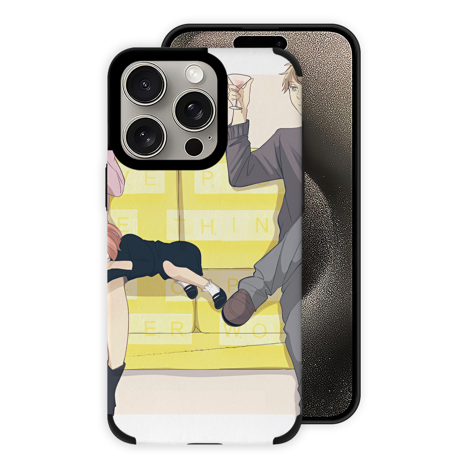 （画像用） SPY×FAMILY间谍家家酒 【iPhone15ProMax対応】 PUレザー スマホケース 耐衝撃＆黄変防止